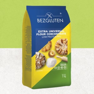 Farine sans gluten faible teneur en protéines pku - Bezgluten