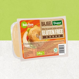 Lot de 2 bagels au sésame sans gluten et vegan de chez Balviten