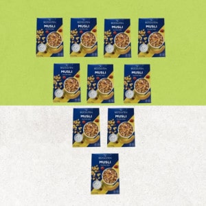 Lot de 10 sachets Muesli sans gluten Bezgluten