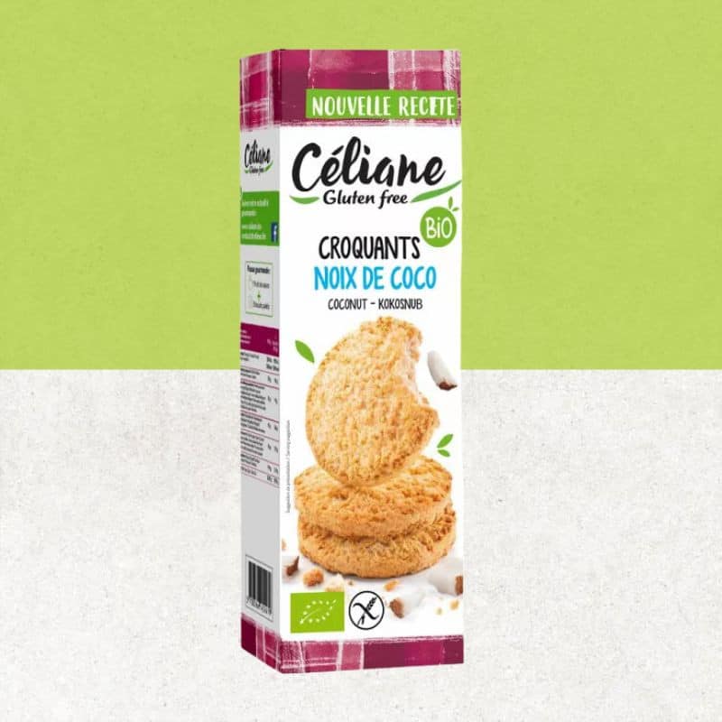 Paquet de croquants à la noix de coco sans gluten - Céliane