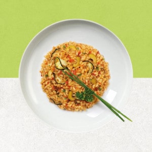 Risotto à la méditerranéenne sans gluten - Trevijano