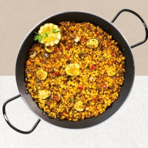 Plat Paella de légumes sans gluten - Trevijano