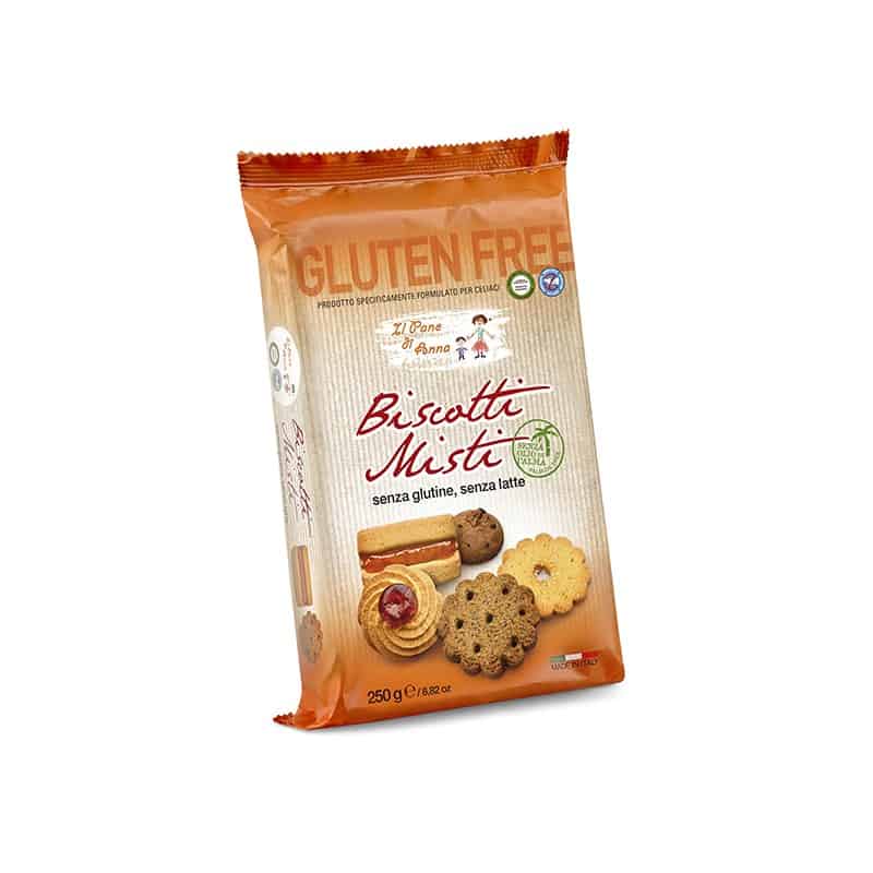 Assortiment de biscuits secs sans gluten et sans lait