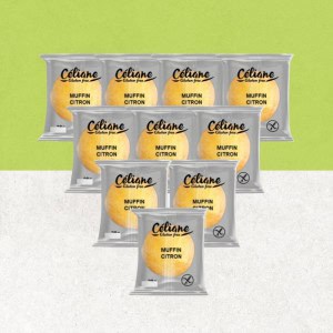 Lot de 10 moelleux au citron sans gluten - Céliane