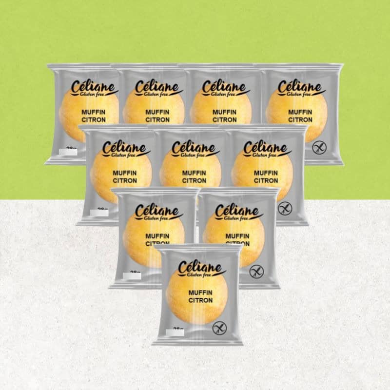Lot de 10 moelleux au citron sans gluten - Céliane Lot de 10 moelleux au citron sans gluten - Céliane
