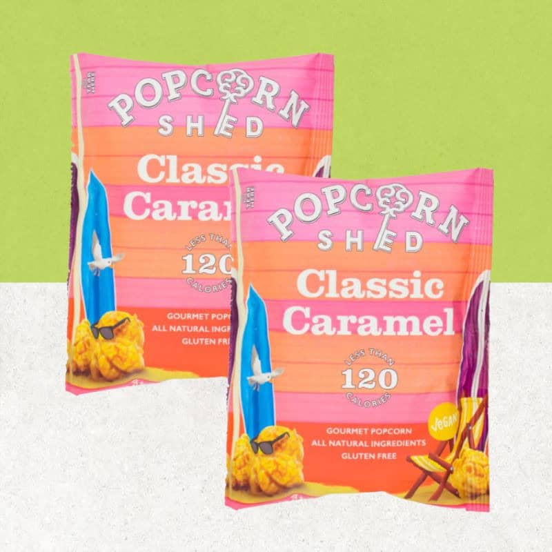 Lot de 2 sachets de popcorn caramel classique sans gluten - Shed Lot de 2 sachets de popcorn caramel classique sans gluten - Shed