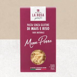 Pâtes mezze penne Pastificio La Rosa sans gluten