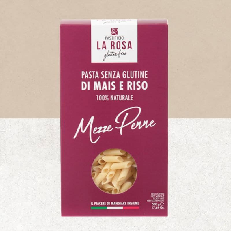 Pâtes mezze penne Pastificio La Rosa sans gluten