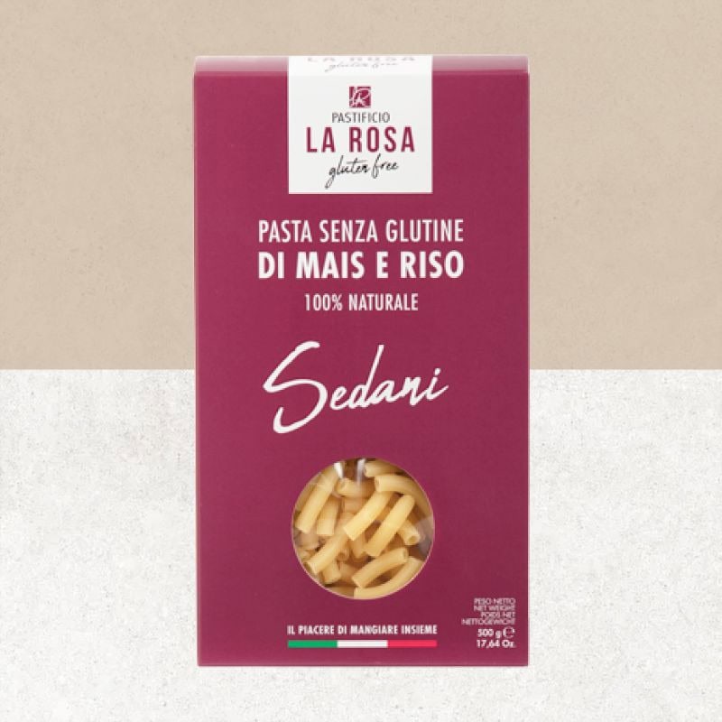 Pâtes sedani Pastificio La Rosa sans gluten
