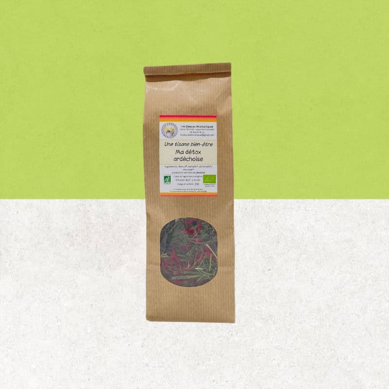Sachet de tisane bien-être "Ma détox ardéchoise" - Les Douces Aromatiques