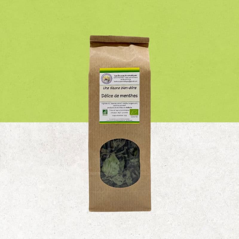 Sachet de tisane bien-être "Délice de menthes" - Les Douces Aromatiques