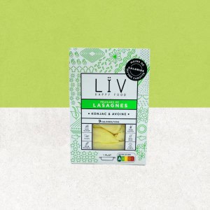 Paquet de lasagnes de konjac et d'avoine sans gluten - Lïv Happy Food