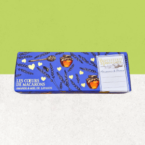 Paquet de cœurs de macarons amande et miel de lavande sans gluten - La Biscuiterie de Provence