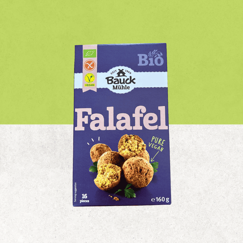 Paquet de préparation pour 16 falafels bio sans gluten et vegan - Bauck Mühle