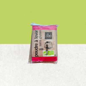 8 Sachets de poudre à lever bio sans gluten - Ibo