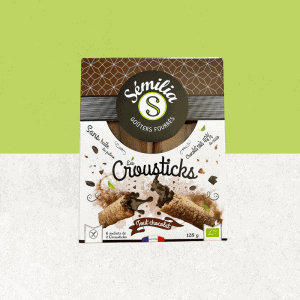 Paquet de Crousticks tout chocolat bio et sans gluten - Sémilia