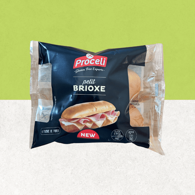 Sachet de 2 pains hot-dog briochés sans gluten et sans lactose - Proceli