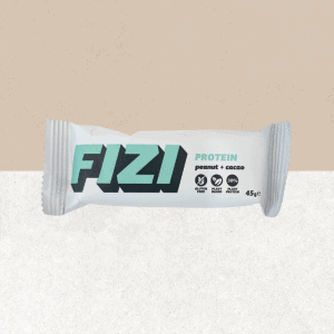 Barre sans gluten protéinée goût cacahuète et cacao - Fizi