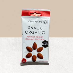 Sachet d'amandes de Sicile grillées sans gluten et bio - Clearspring