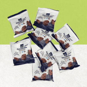 Lot de 8 sachets de petits biscuits au cacao sans gluten en portion individuelle - Nutrifree