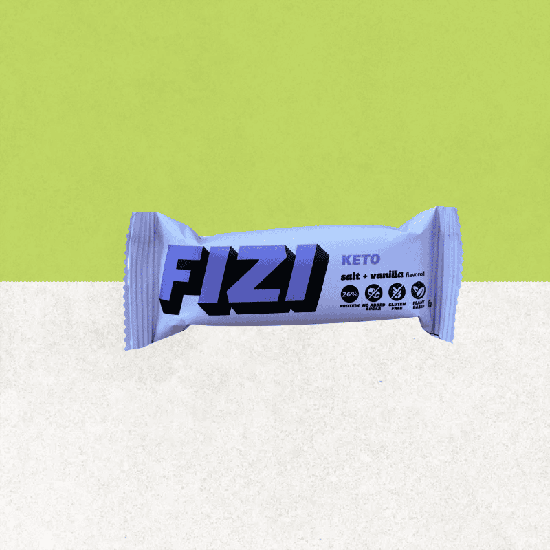 Barre protéinée sans gluten saveur vanille et sel - Fizi