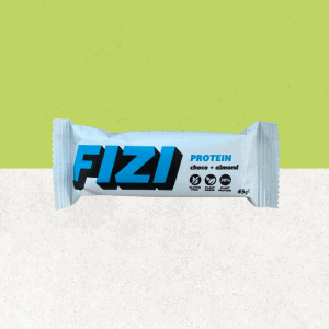 Barre sans gluten protéinée 30% choco amande  - Fizi