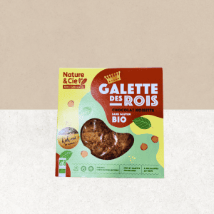 Paquet d'une galette des Rois sans gluten et bio au chocolat noisette - Nature et Cie