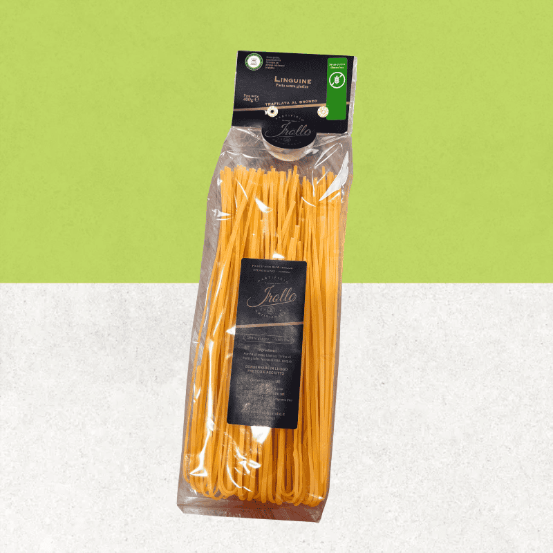 Sachet de pâtes linguine sans gluten au maïs et riz - Irollo