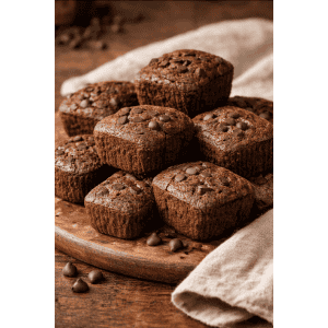 Présentation du lot de 5 génoises sans gluten et sans lactose saveur cacao et pépites de chocolat - La Granja