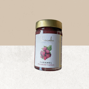 Pot de tartinable Caramel Framboise Vanille sans gluten et vegan - Purecake