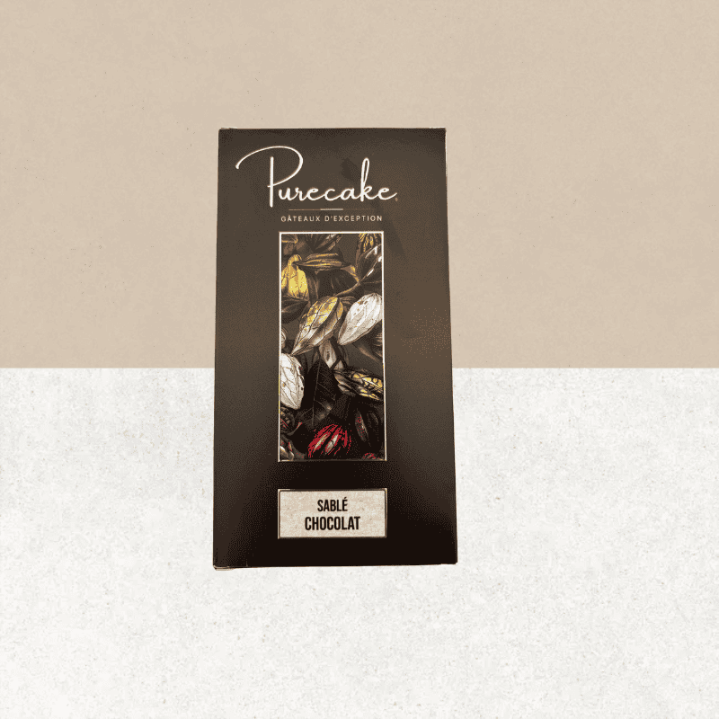Tablette sablé - chocolat noir sans gluten et vegan - Purecake