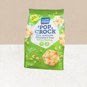 Sachet de crackers Pop Crock au maïs, lentilles, edamame et soja sans gluten - Nutri Free