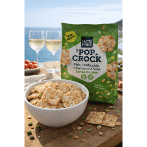 Présentation des Crackers Pop Crock au maïs, lentilles, edamame et soja sans gluten - Nutri Free