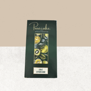 Tablette sablé au chocolat au lait, citron et kiwi sans gluten et vegan - Purecake