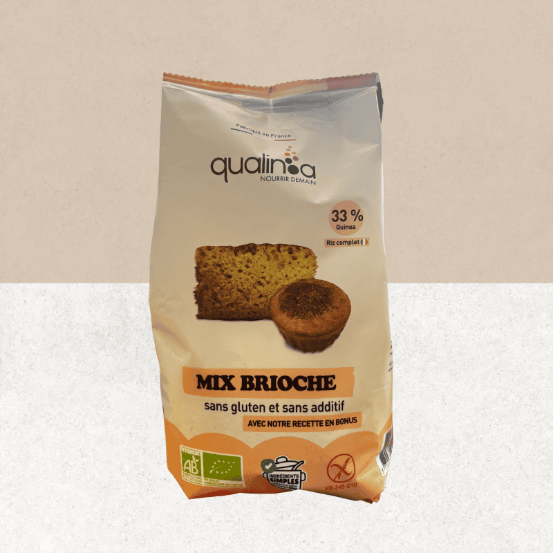 Sachet du mix brioche sans gluten et bio - Qualinoa