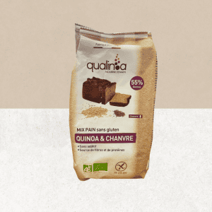 Sachet de  Mix Pain sans gluten et bio au quinoa et chanvre - Qualinoa