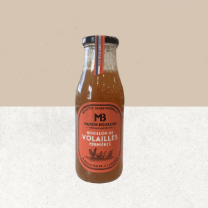 Bouteille de bouillon de volailles fermières en bouteille - Maison Bouillon