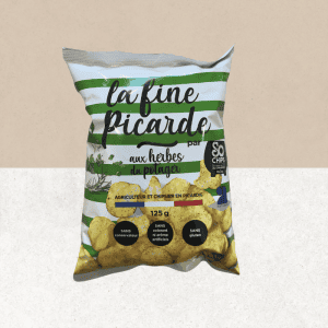 Sachet de chips sans gluten La Fine Picarde aux herbes du potager - So Chips