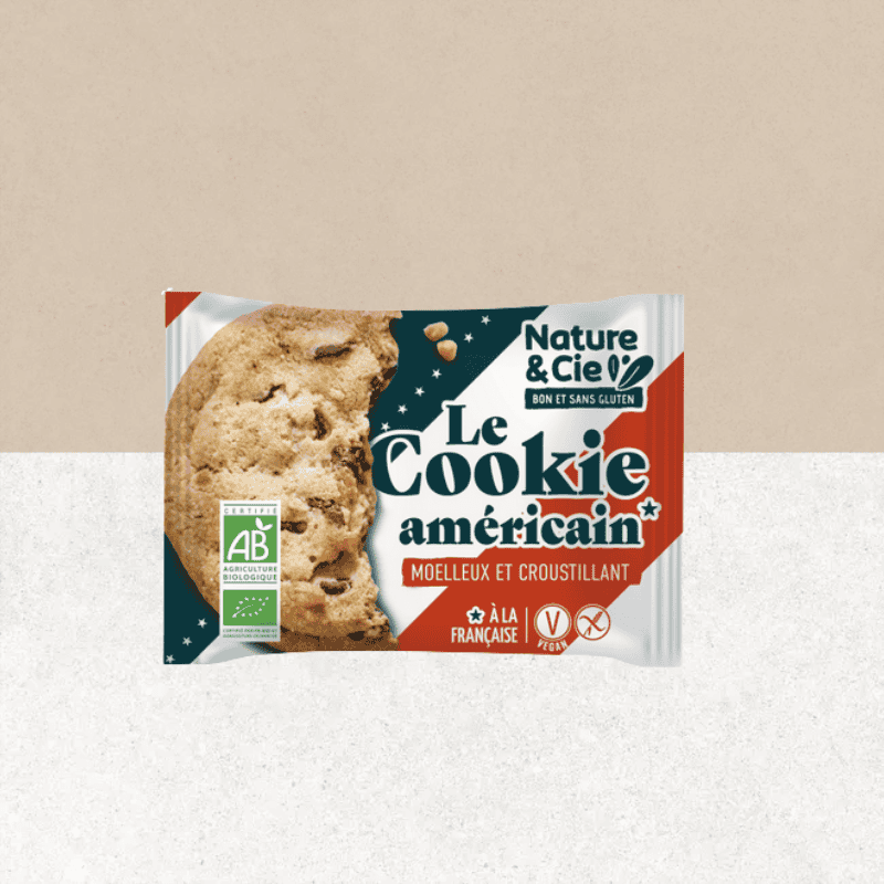 le Cookie vegan americain sans gluten individuel - Nature et Cie
