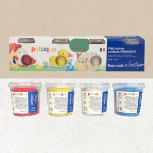 Pots de Pâte à modeler - couleurs primaires - Loolipo