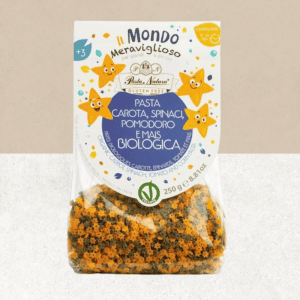 Paquet des Pâtes au maïs et légumes Stelline sans gluten, bio et vegan - Pasta Natura