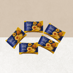 présentation du Lot de 5 muffins abricots sans gluten - Bezgluten