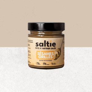 Pot de pâte à tartiner salée sans gluten, sésame grillé - Saltie