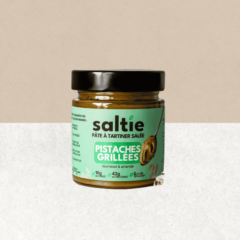Pot de pâte à tartiner salée sans gluten, pistaches grillées - Saltie