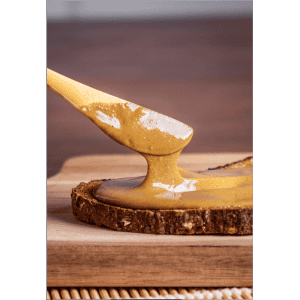 Présentation Pot de pâte à tartiner salée sans gluten, sésame grillé - Saltie