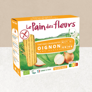 Paquet de tartines craquantes sans gluten oignon - Le Pain des fleurs