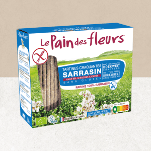 Paquet Tartines craquantes au sarrasin sans gluten, vegan et bio - Le Pain des fleurs