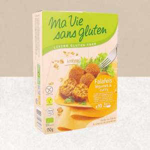 Paquet de préparation pour falafels saveur légumes et curry sans gluten, vegan et bio - Ma vie sans gluten