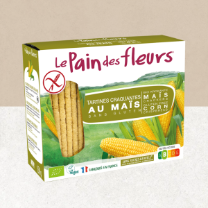 Paquet de tartines craquantes sans gluten maïs - Le Pain des fleurs