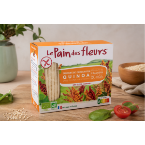 Présentation des tartines craquantes sans gluten et bio au quinoa - Le Pain des fleurs